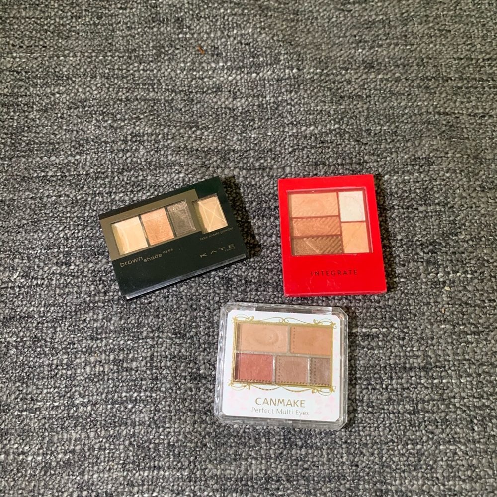 Canmake Shiseido Kate eyeshadow trio